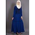 Embroidered party wear Abaya - Royal Blue Embroidered party wear Abaya - Royal Blue